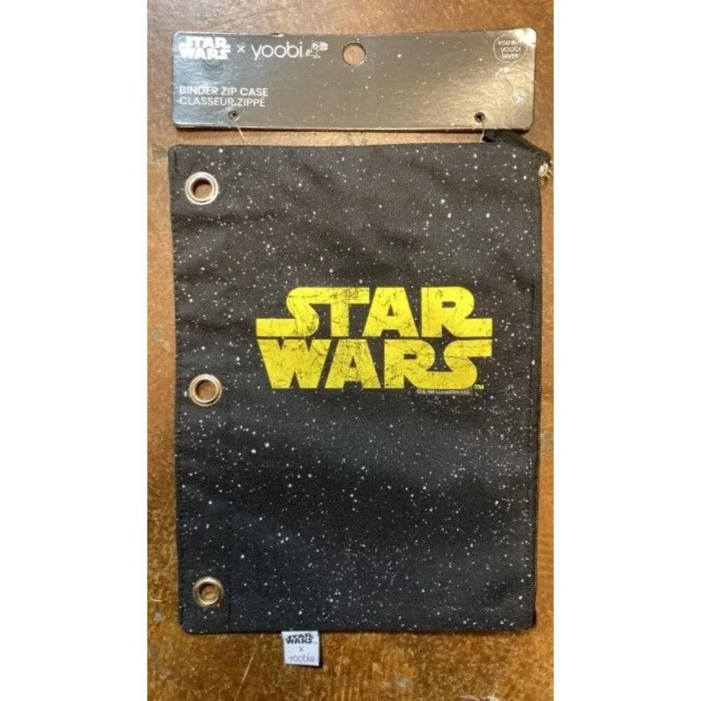 Yoobi Star Wars Single Zipper Pencil Case Black 3pk